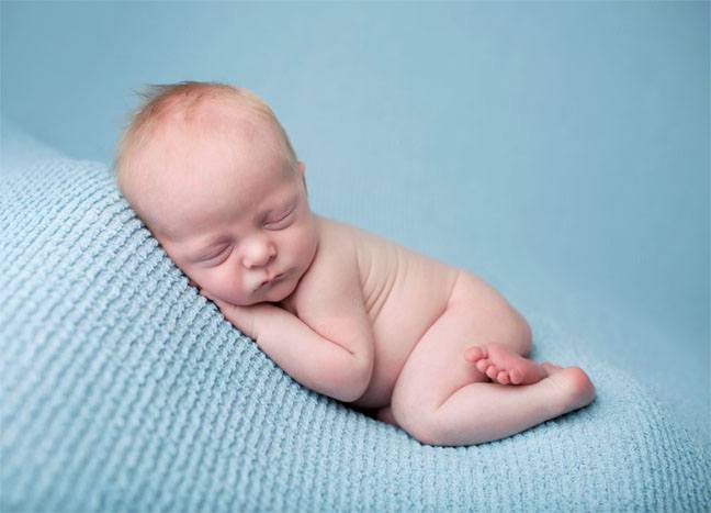 Baby on a Blanket and Beanbag