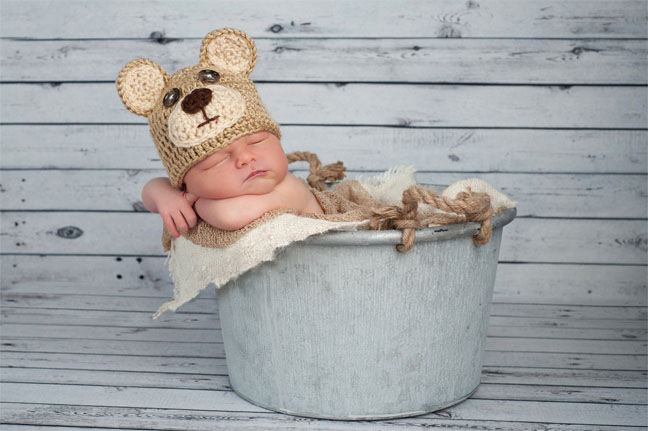 Baby with Bear Hat