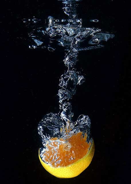 Water Splashes Orange