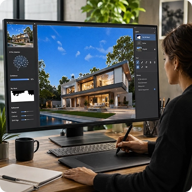 AI-Assisted Sky Detection