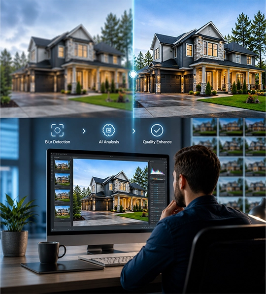 Real Estate Blurry Image Correction Services