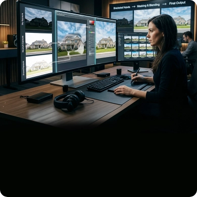 Multiple Exposure Blending for Exteriors